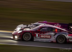 Racing at the Rolex 24 Hours of Daytona